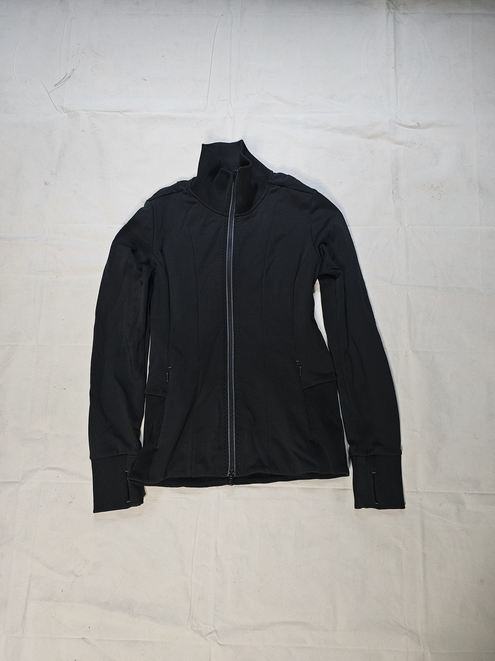 Athleta Black Full-Zip Athletic Jacket